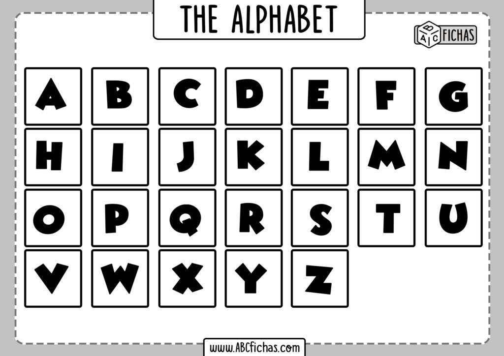 Complete Alphabet Worksheet - ABC Fichas