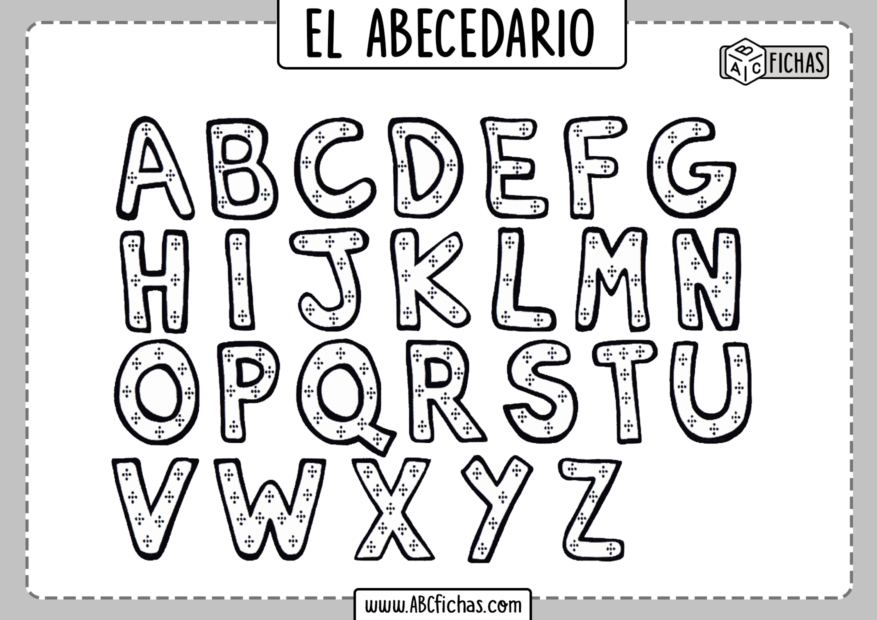 Abecedario Para Imprimir Y Colorear : Plantillas De Abecedarios Para ...