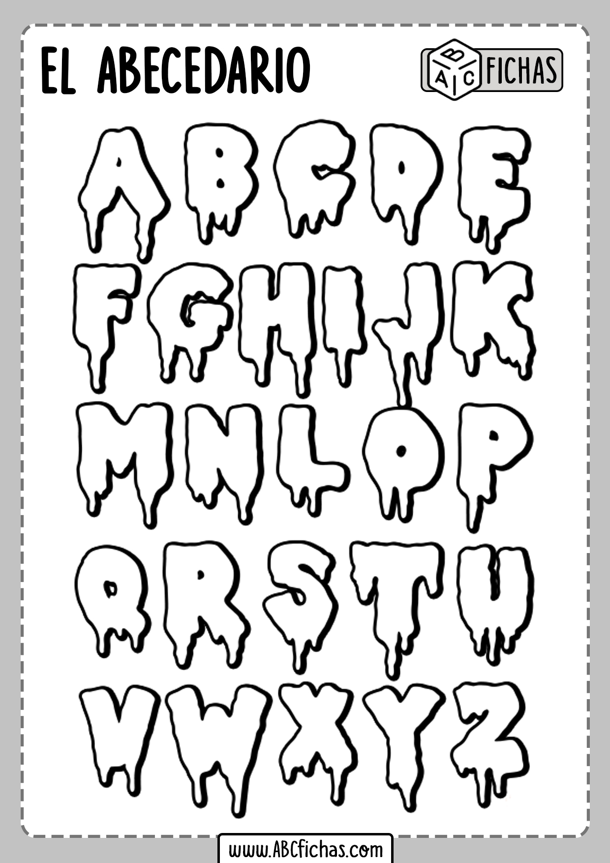 Dibujos De Letras Del Abecedario Para Colorear E Imprimir Gratis Abc Images