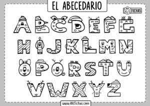 Dibujo Letras del Abecedario