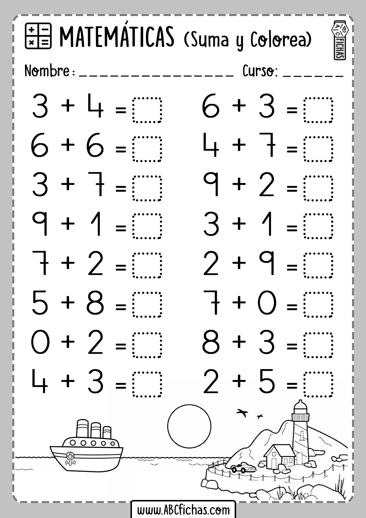 Ejercicios Calculo Mental para Primaria - ABC Fichas