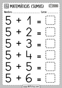 Fichas de Calculo Mental