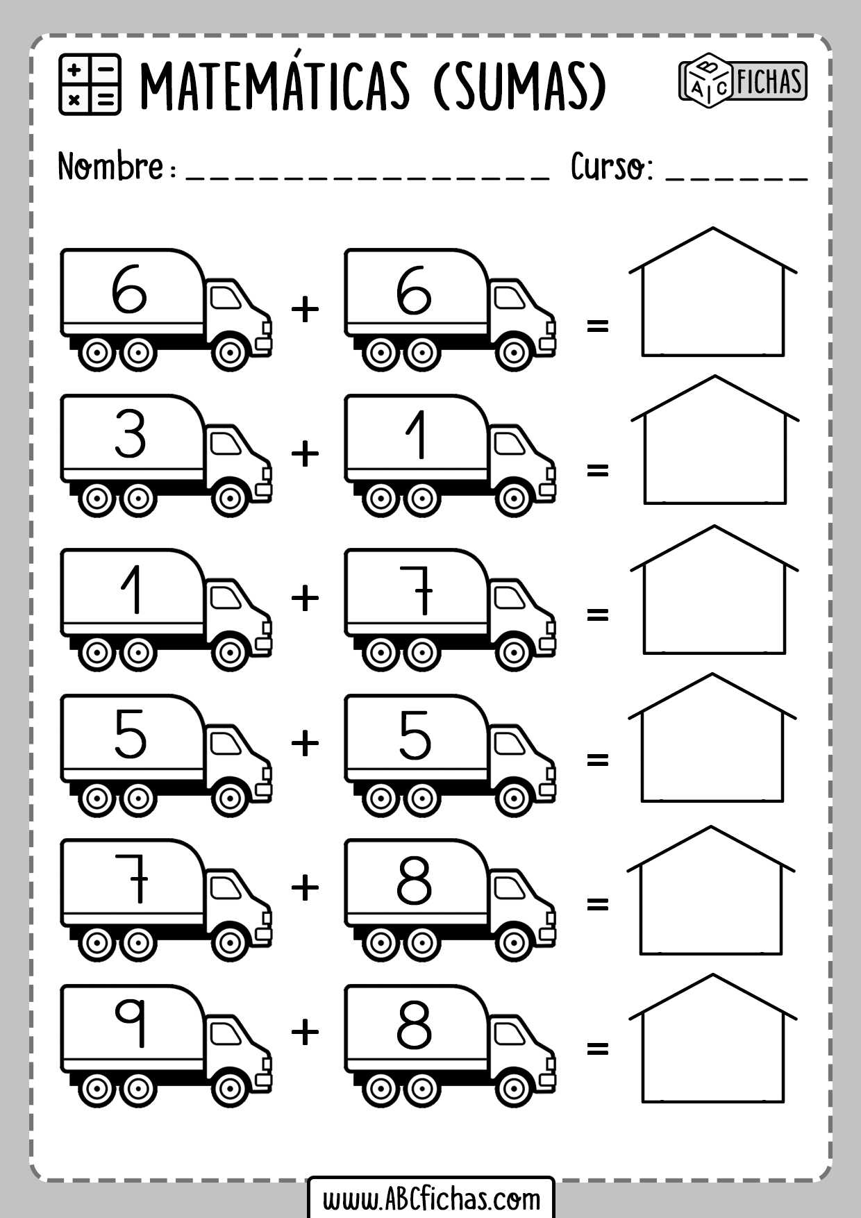 Fichas para Aprender a Sumar