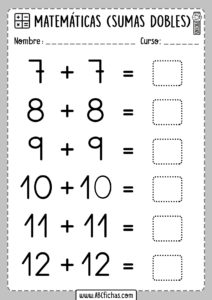 Sumas Dobles Matematicas