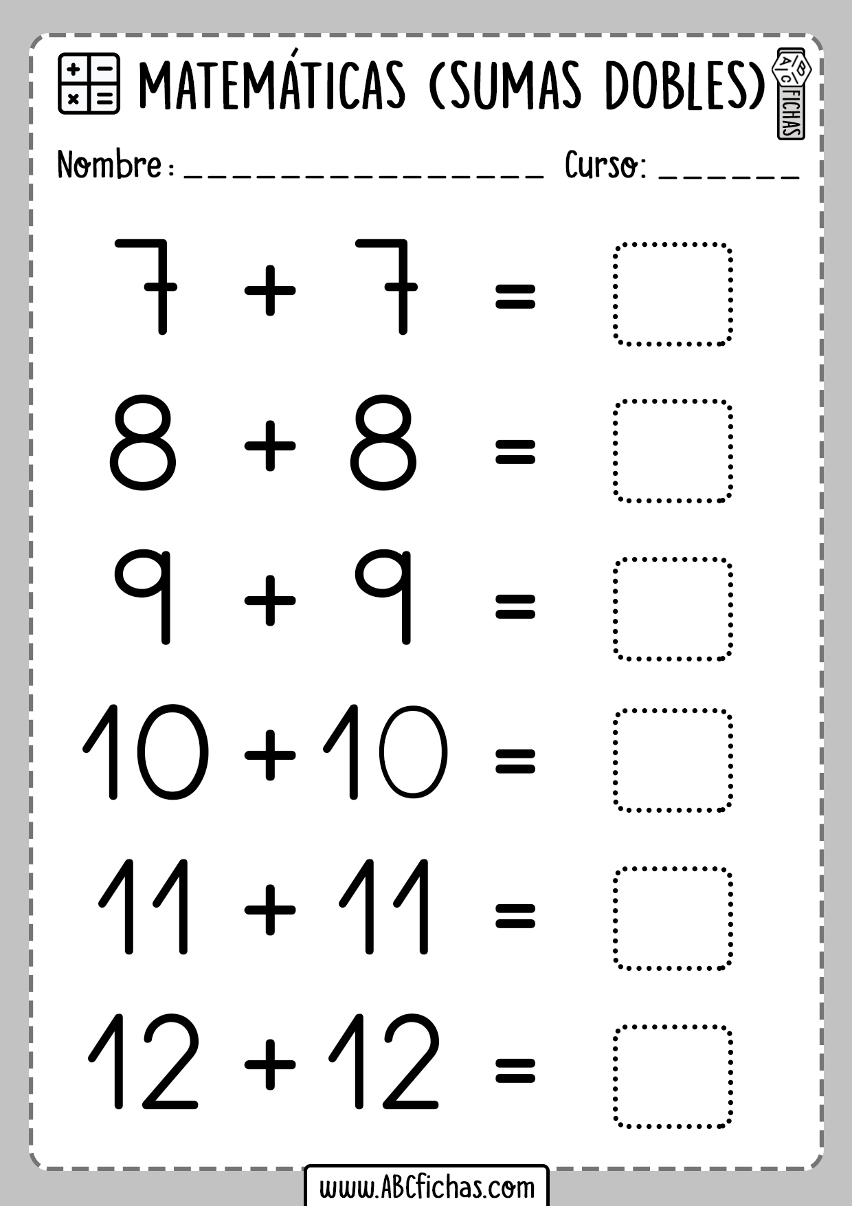 Sumas Dobles Matematicas