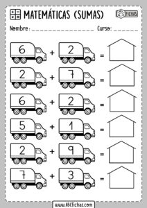 Sumas Faciles Fichas de Sumas