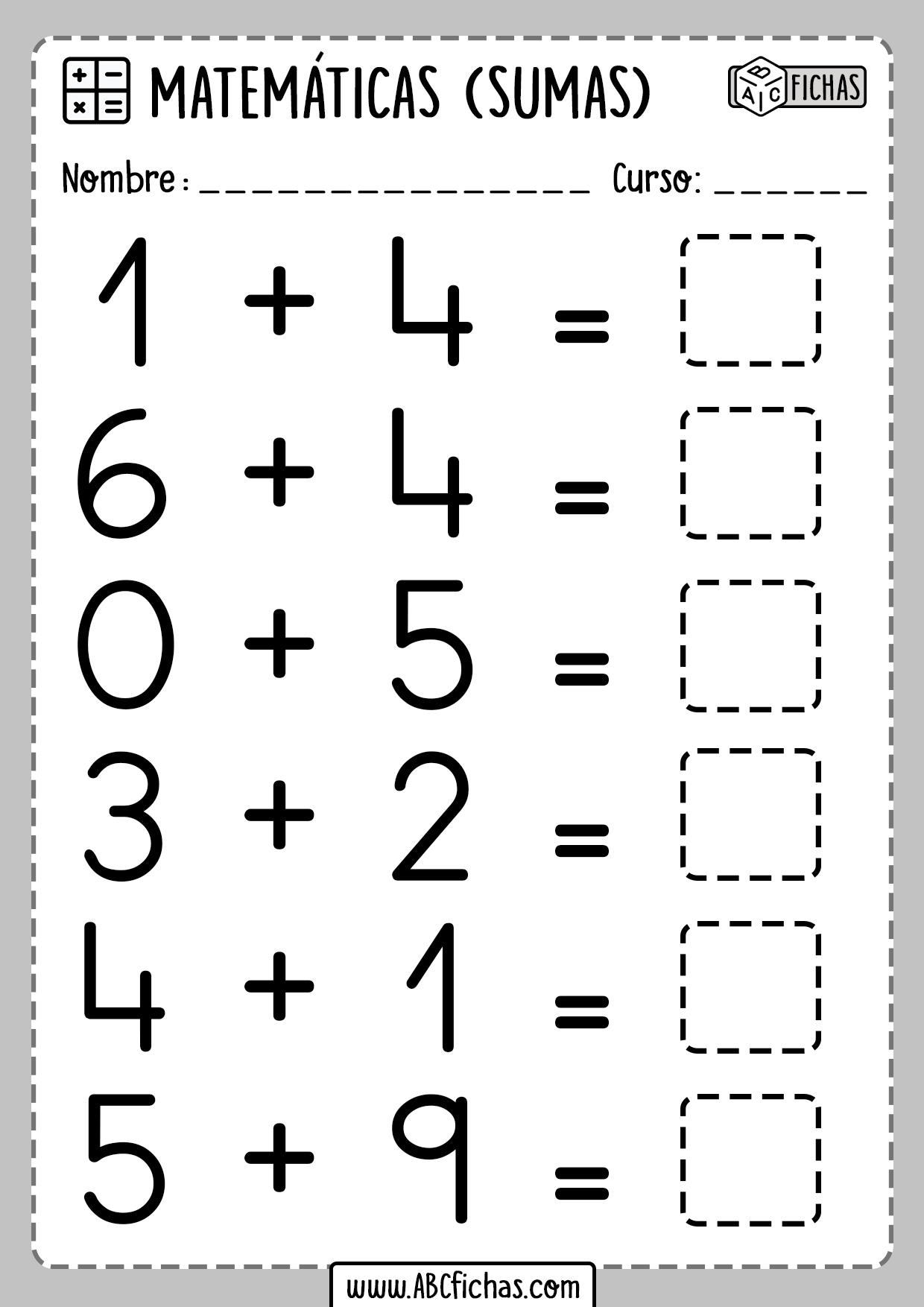 Sumas Faciles Para Niños