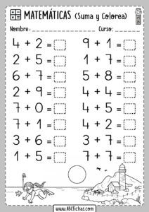 Sumas de dos numeros faciles