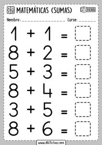 Sumas para Primer Grado