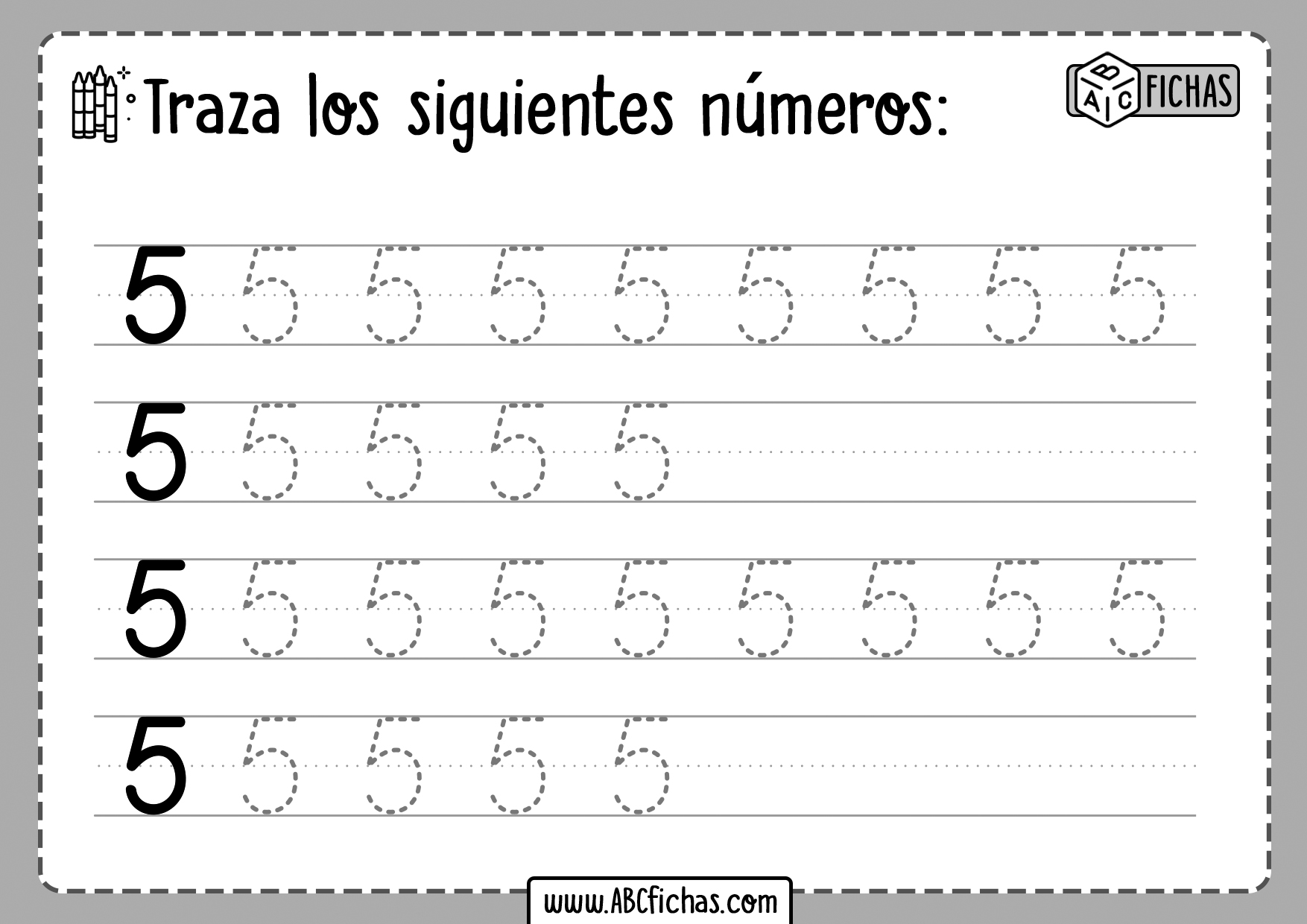 Aprender los Numeros para Imprimir