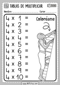 Cuadernillo Tablas de Multiplicar