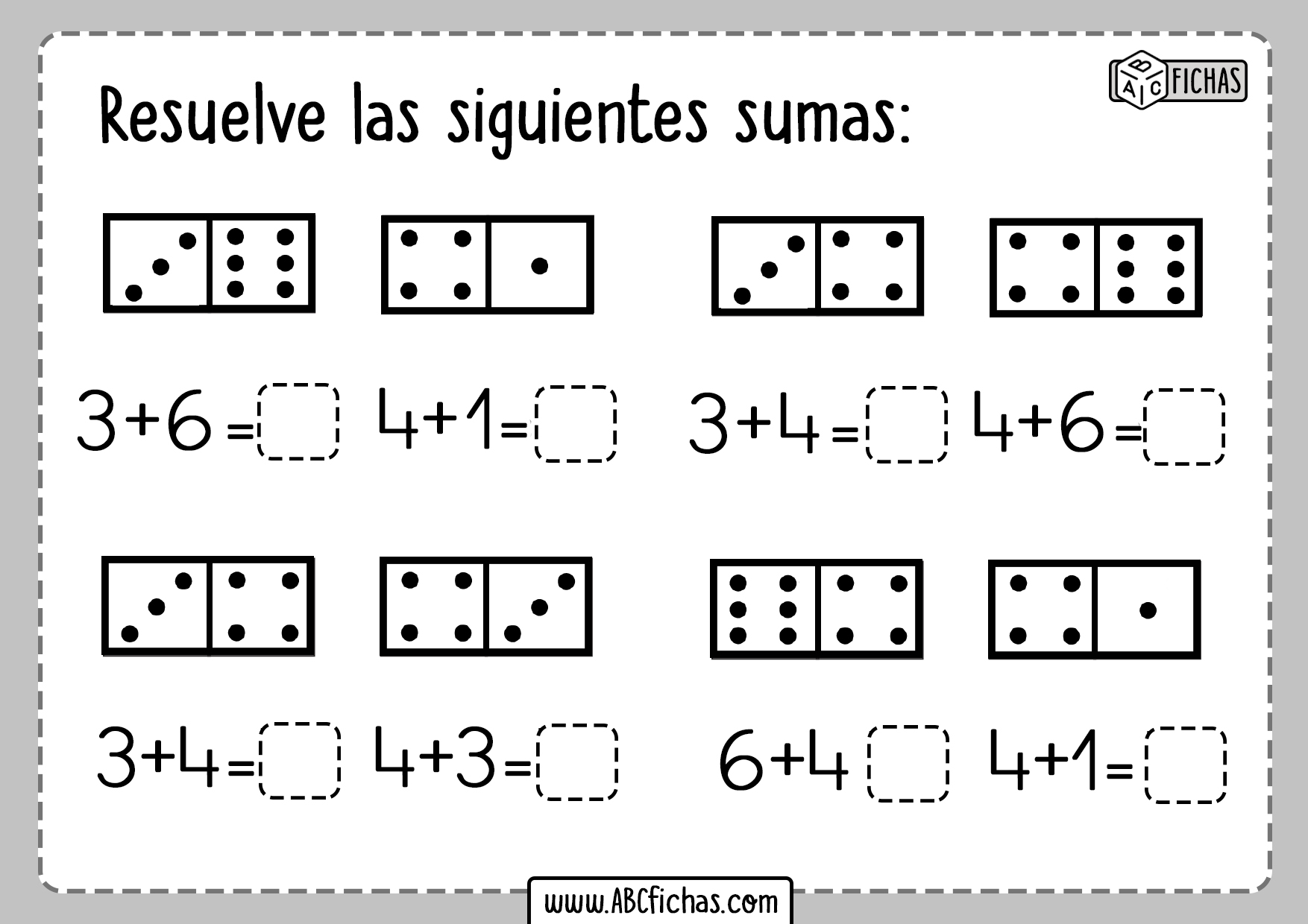 Ejercicios de Sumas Basicas