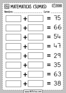 Ejercicios para Aprender a Sumar