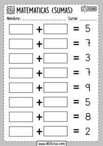 Escribe los Numeros que faltan