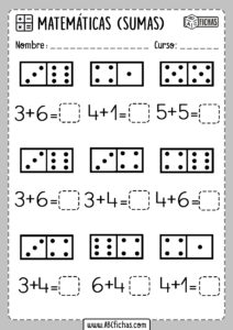 Fichas de Conteo y Sumas para Infantil