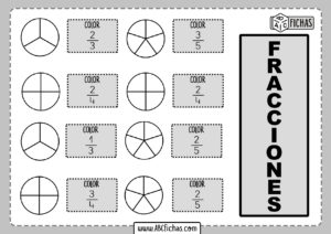 Fichas de Fracciones Matematicas