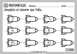 Series Numericas para Infantil y Primaria