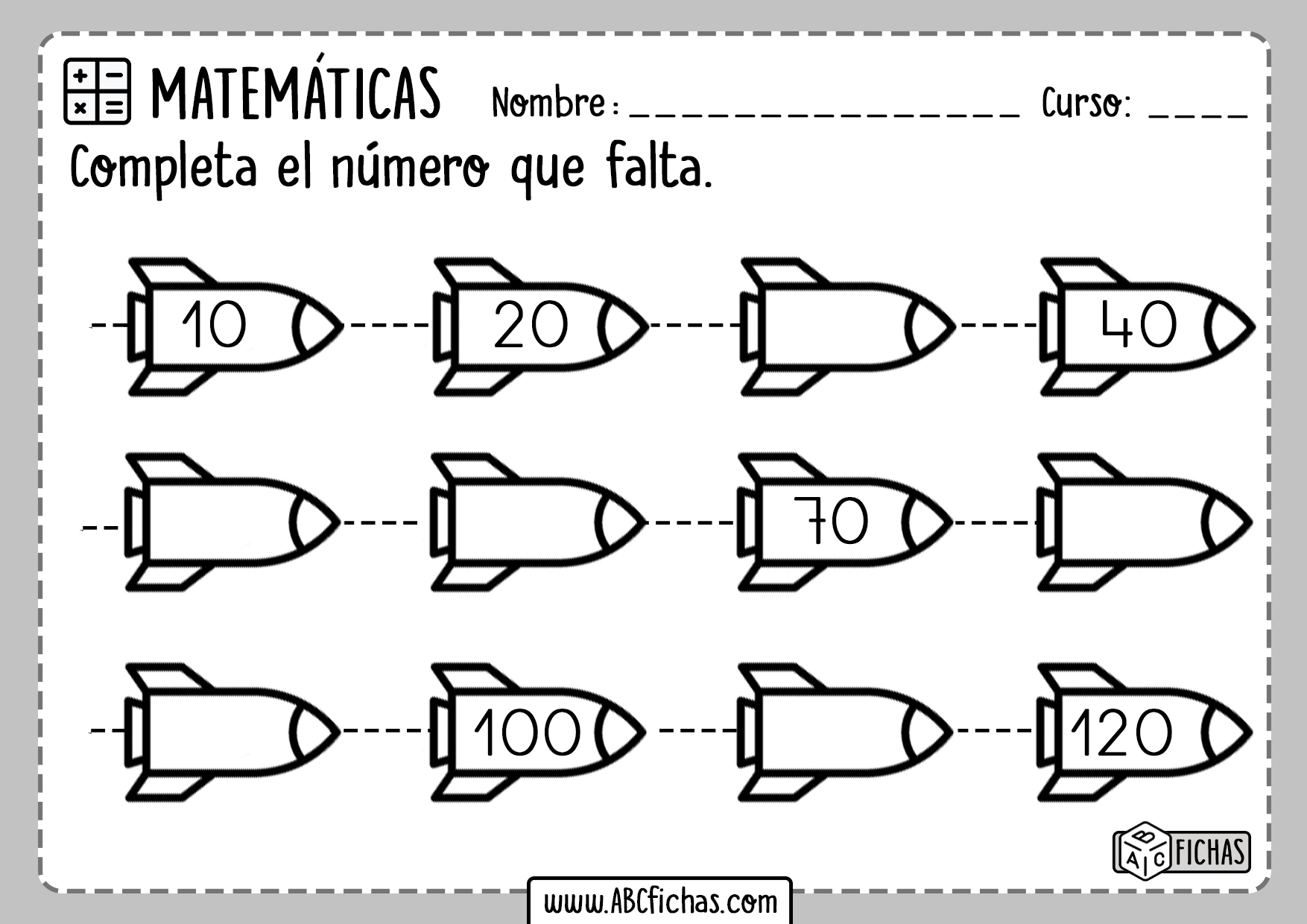 Series Numericas para aprender a contar