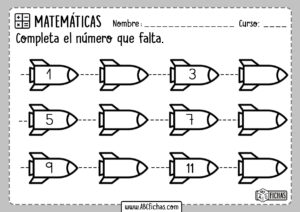 Series de Numeros para Infantil