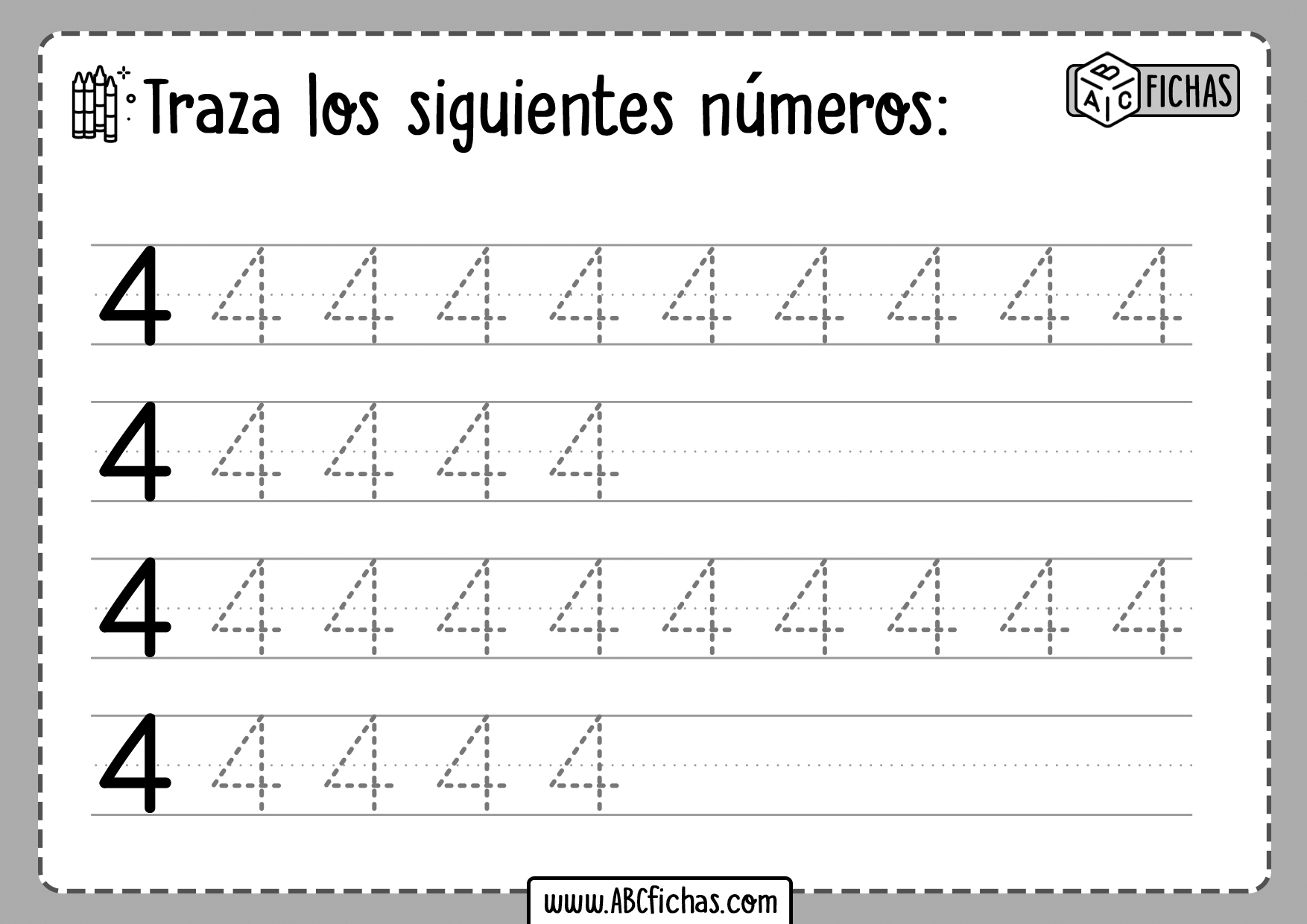 Trazar los Numeros