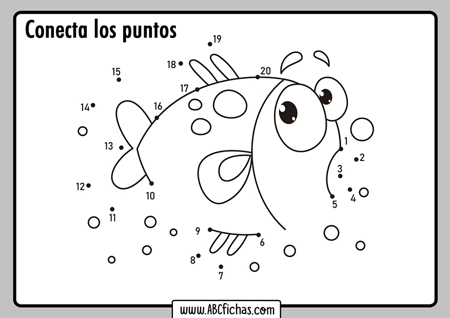 Fichas de Dibujos para Unir y Conectar los Puntos