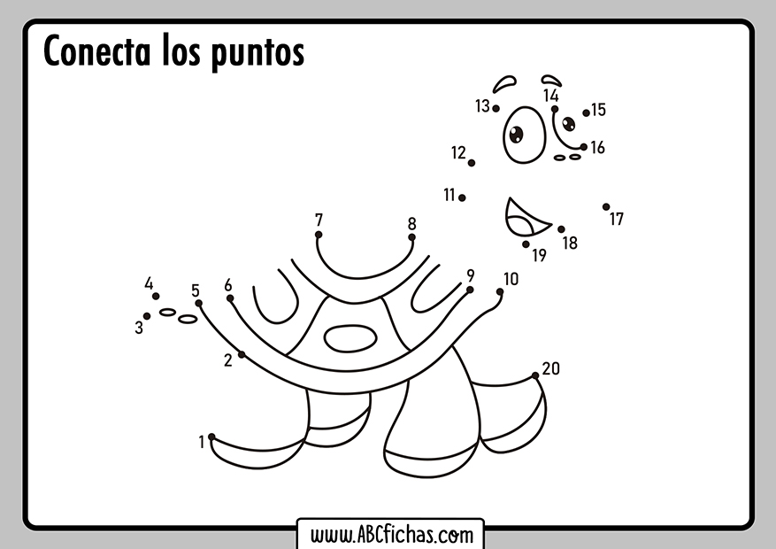 Dibujo unir los puntos