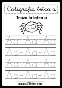 Aprender a trazar la letra a