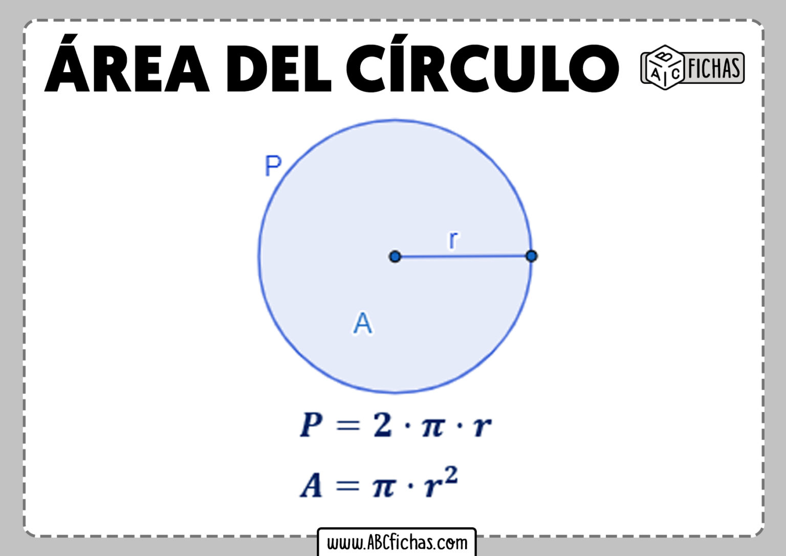 Formulas De Un Circulo