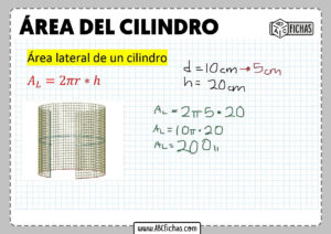 Formula area del cilindro