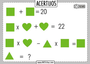 Acertijos matematicos de numeros