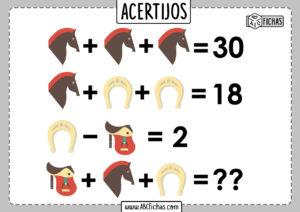 Acertijos matematicos de sumas y restas