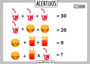 Acertijos matematicos faciles