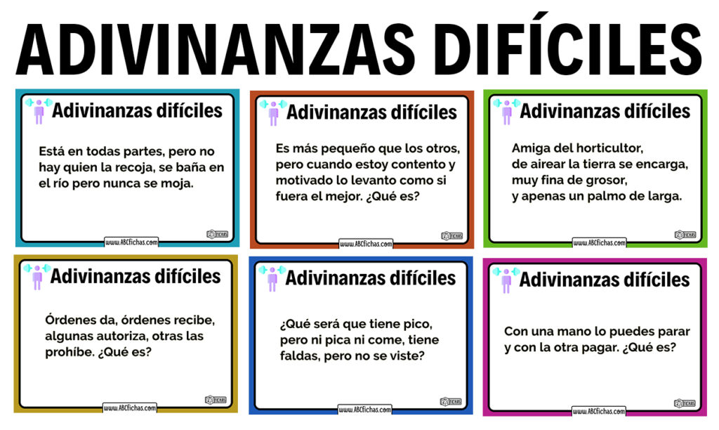 Adivinanzas Dificiles Para Adultos