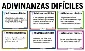 Adivinanzas dificiles