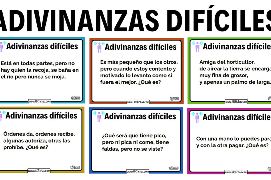 Adivinanzas dificiles