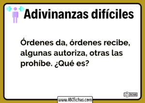 Adivinanzas dificiles con trampa