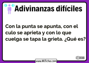 Adivinanzas dificiles sin respuesta