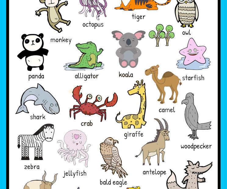 Animales en ingles para niños