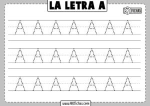 Aprender a escribir la letra a