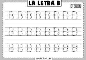 Aprender a escribir la letra b