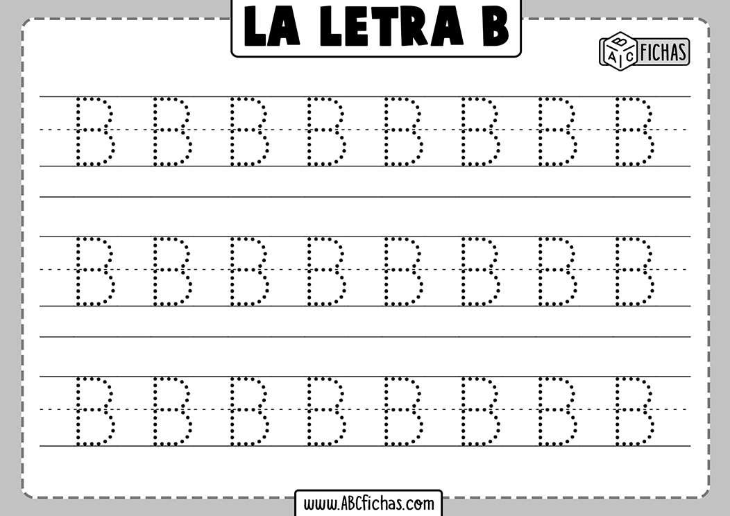 Aprender a escribir la letra b