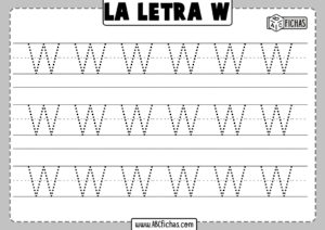 Aprender a escribir la letra w