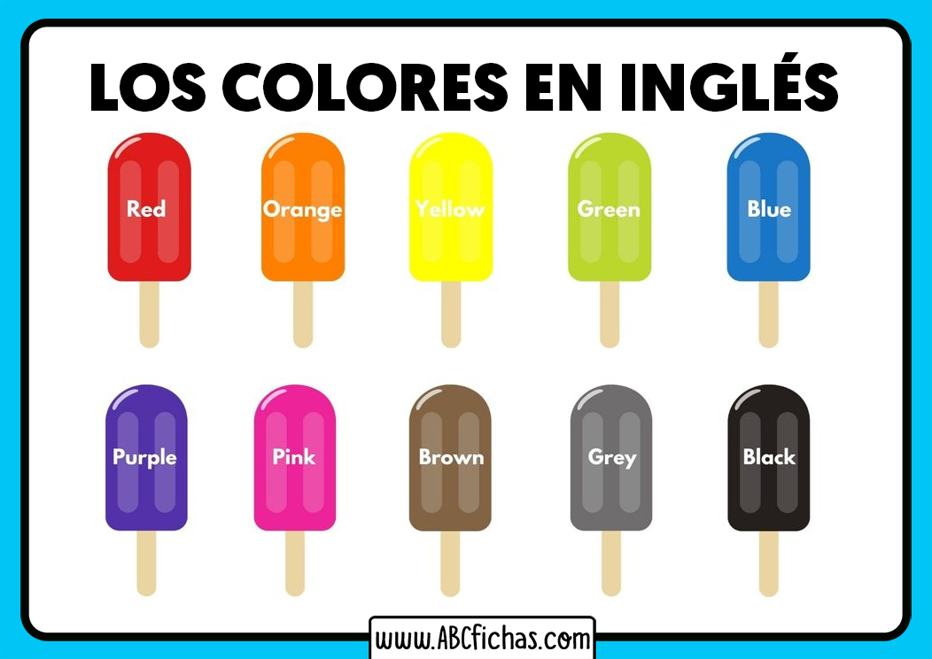 Colores en ingles para niños