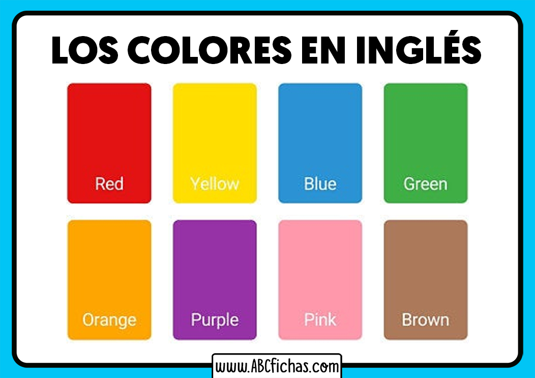 English colors para niños