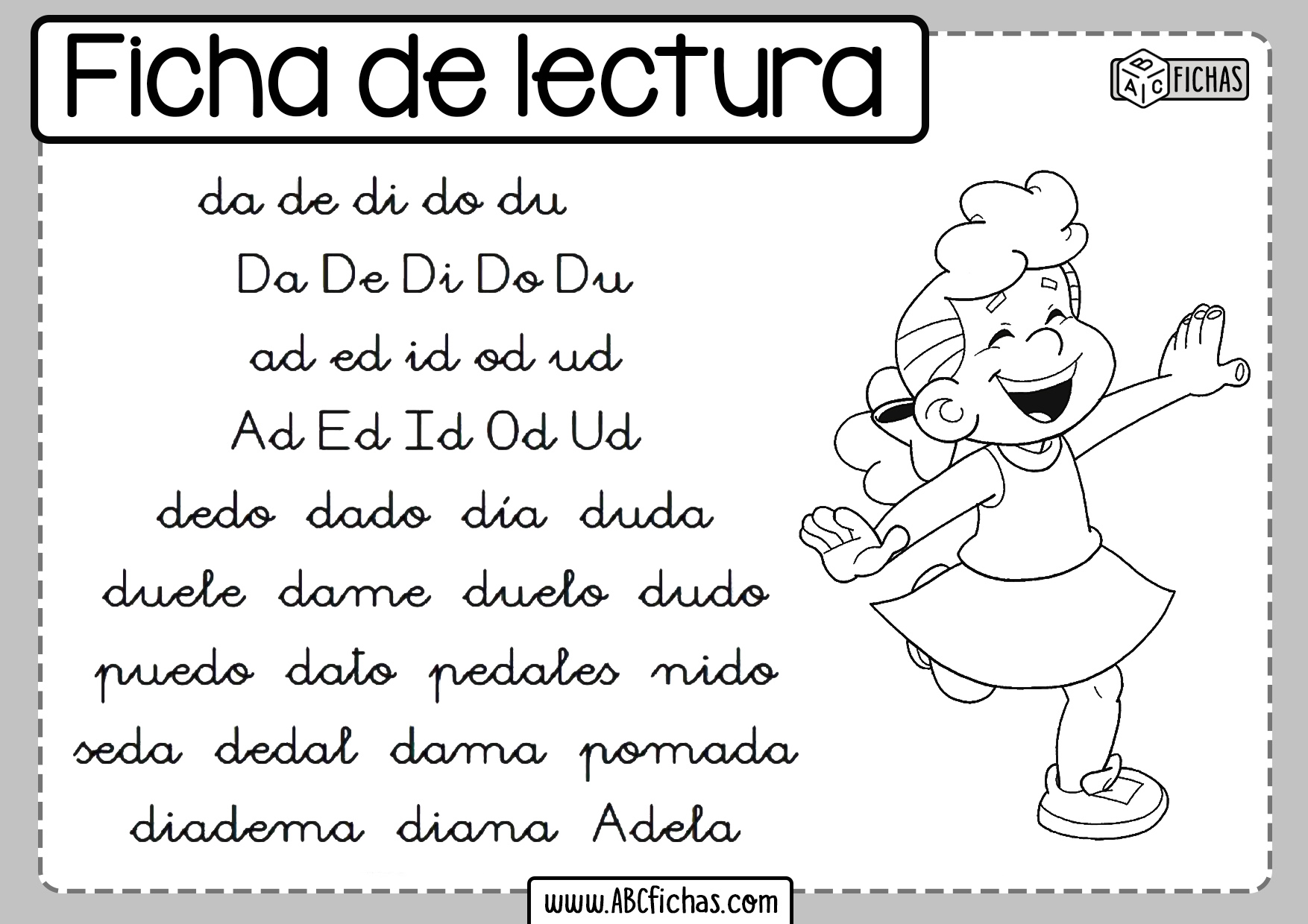 Fichade lectura de la letra d