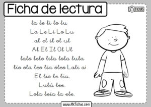 Fichade lectura de la letra l