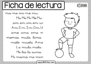 Fichade lectura de la letra m