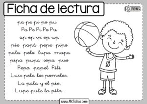 Fichade lectura de la letra p