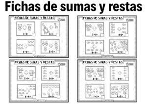 Fichas de sumas y restas