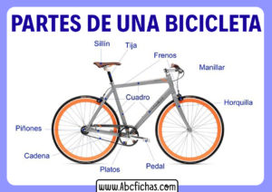 Las partes de una bicicleta